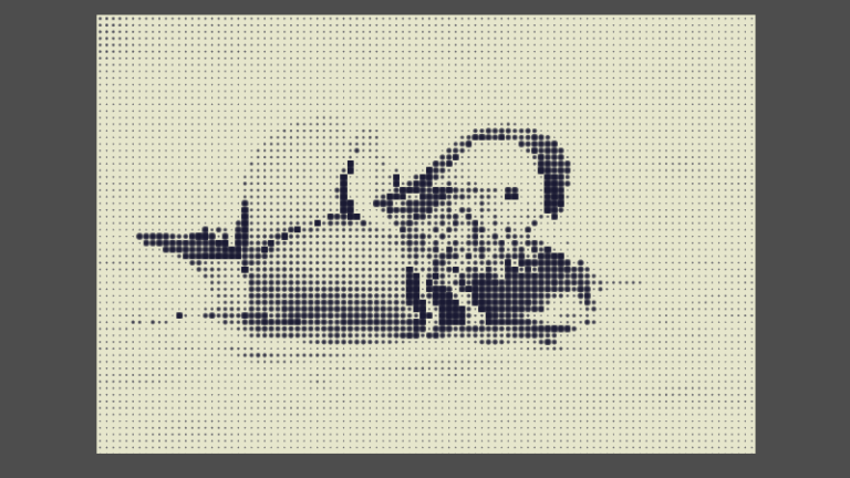 Monochrome Halftone