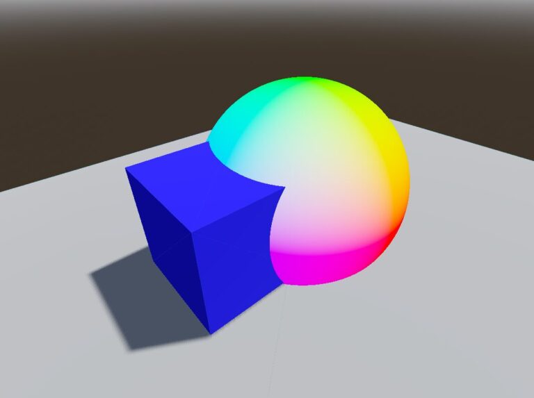 Fullscreen Raymarching with Depth Check