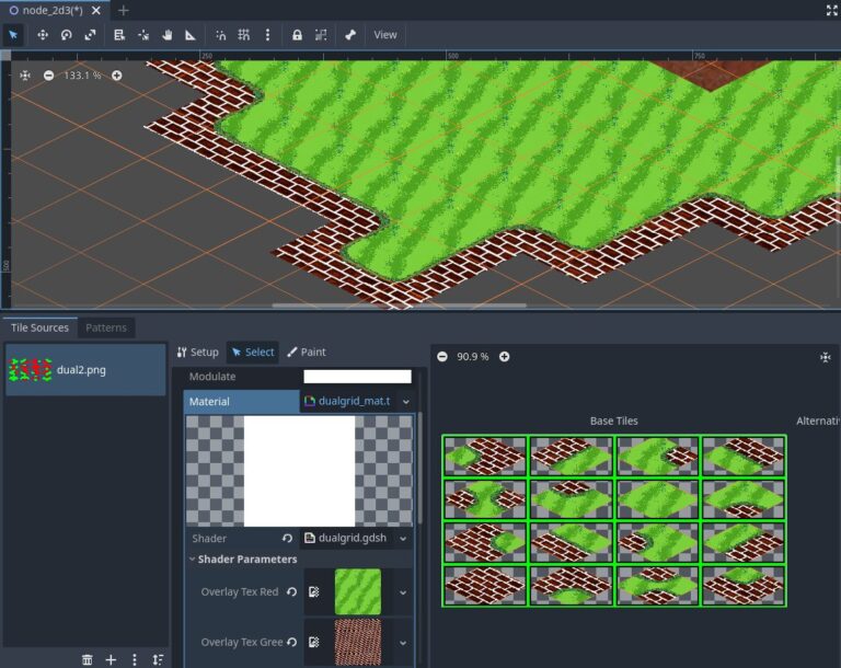 Godot 4 Shader: Dual-Channel Overlay Effect for Dynamic Texturing