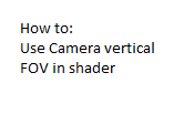 How To Get Vertical Camera FOV