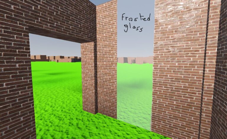 Improved frosted glass