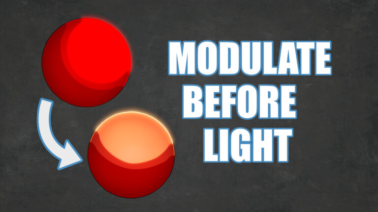 Modulate Before Light