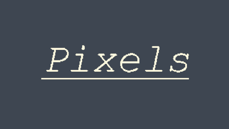 Pixel Text Shader