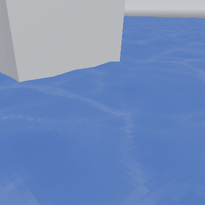 PSX Style Water Surface – Pixelation, Waves, Scrolling Textures