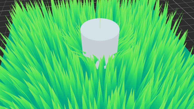 Stylized grass with wind and deformation