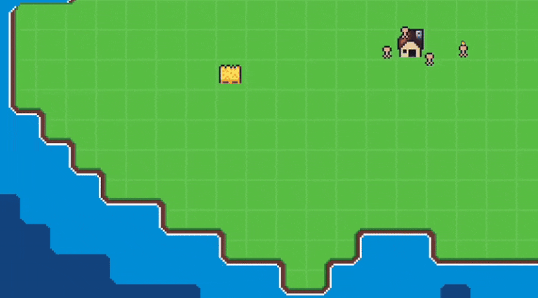 2D TileMap grid overlay with mouse highlight