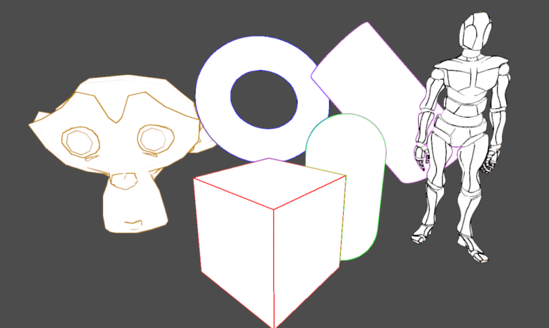 Per-Object Sobel Edge Detection Shader