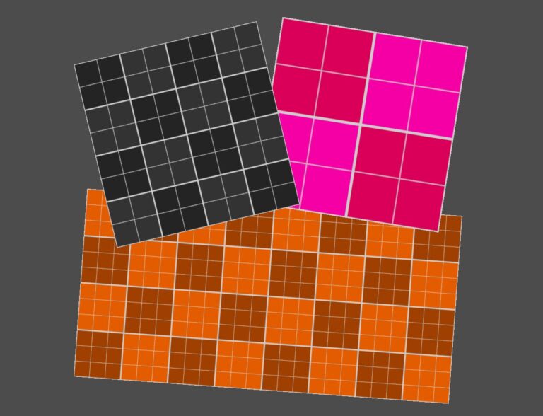Filtered 2D Checkerboard Grid
