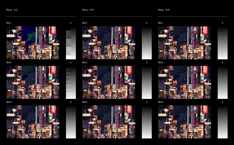 Quantized Bayer dither