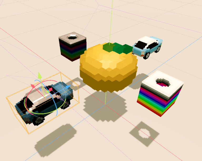 3D space sprite stacking