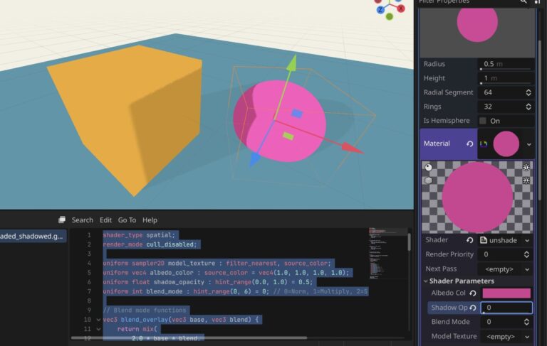 Unshaded with Shadows