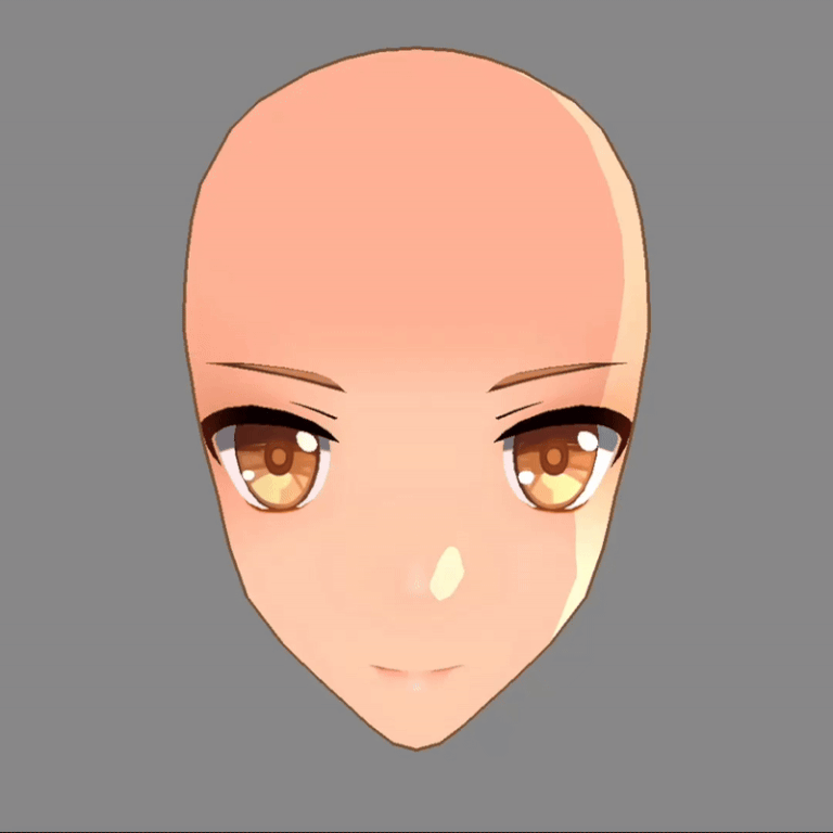 Anime-style face shader
