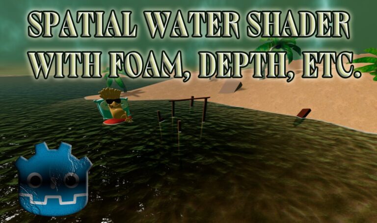 Water with foam and depth