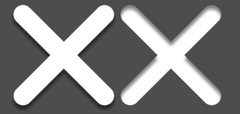 Canvas drop shadow and inner shadow shader