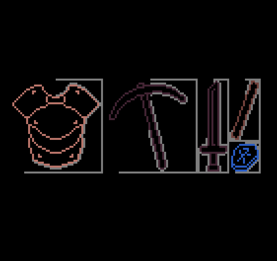 Clockwise pixel outline progress display