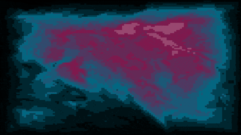 Pixelated Warped Fractal Noise