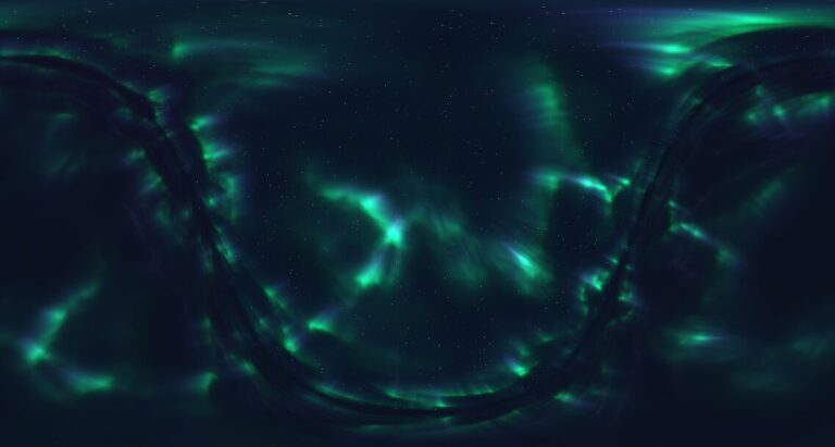 Volumetric Aurora Borealis with Polar Reflection