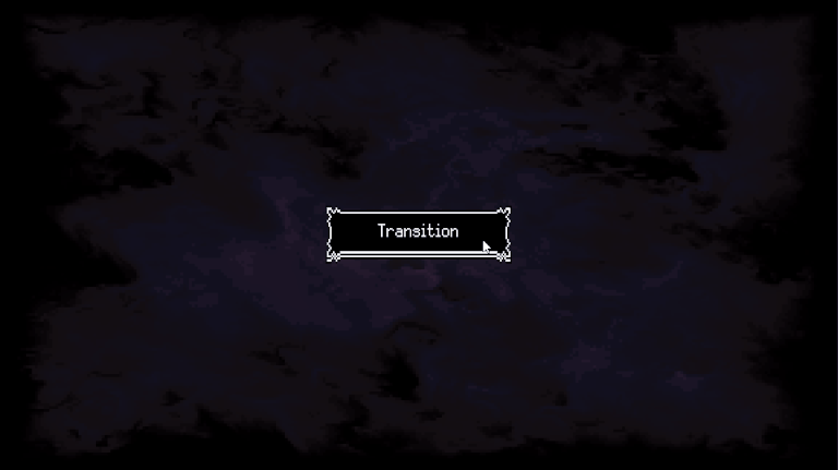 Fractal noise scene transition