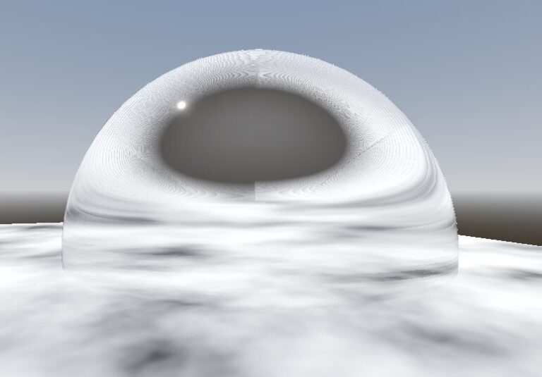 Realistic Glass with Traced and Simple Reflection and Refraction