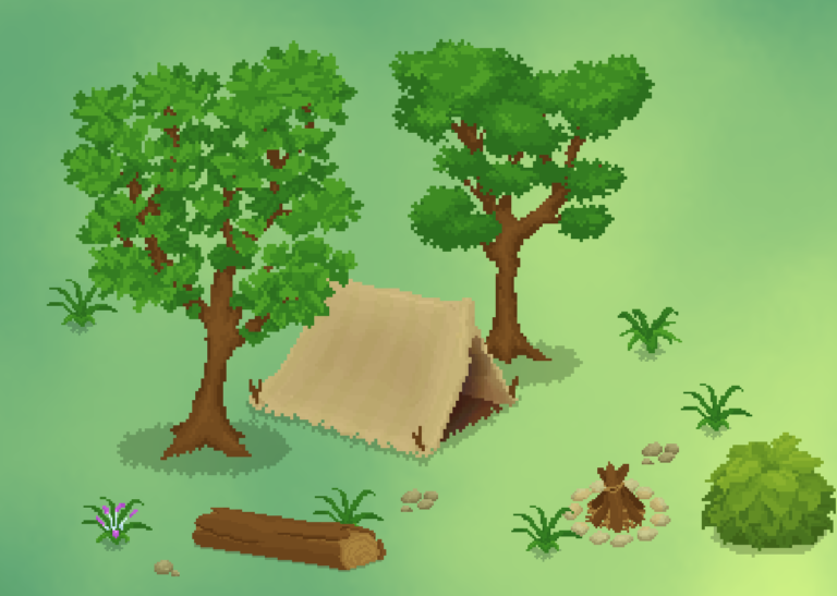 2D Pixel perfect wind & sway effect
