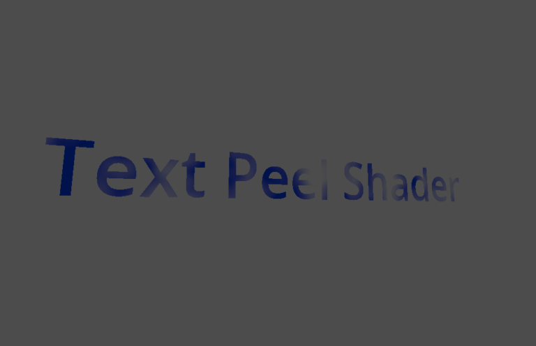 Text Peel Shader