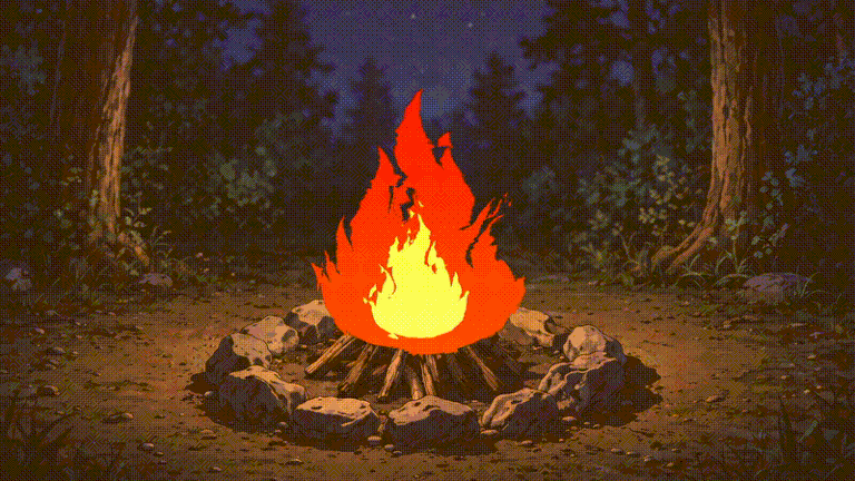 Anime Style Fire 2D