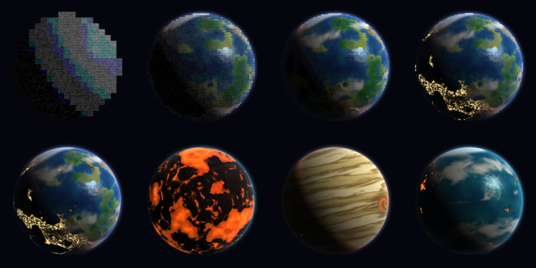 Universal Planet Shader (Fully procedural w/storms/wildfires/etc…)