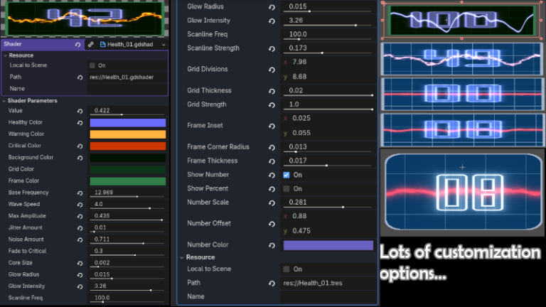 Customizable Health/Energy bar [2D Canvas] (Not a progress bar)