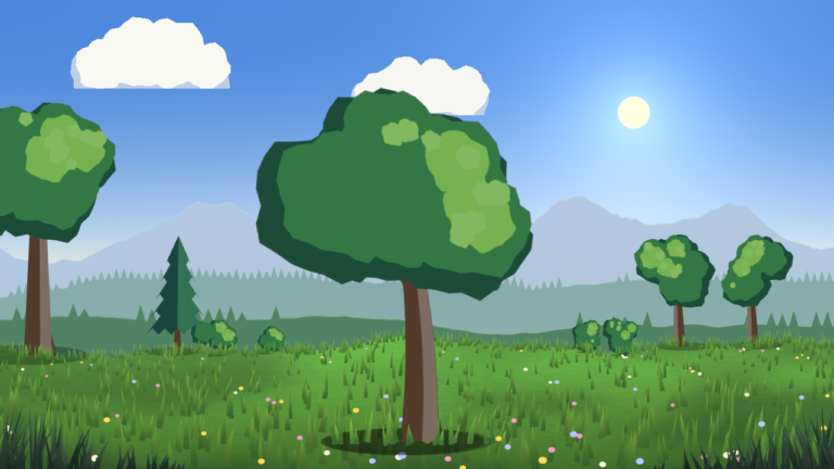 Wind sway for foliage and flags